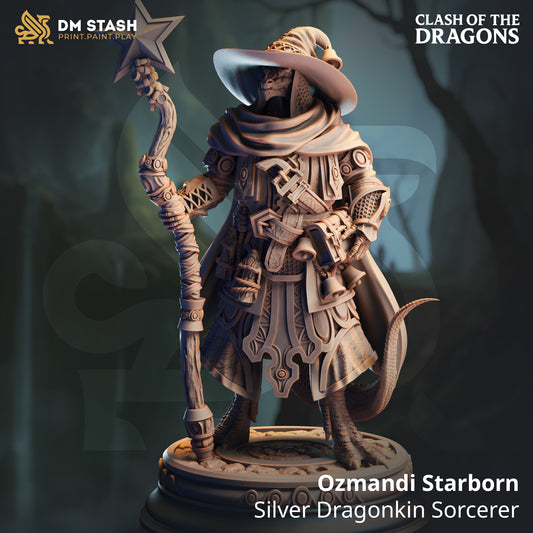 Ozmandi Starborn - Silver Dragonkin Sorcerer