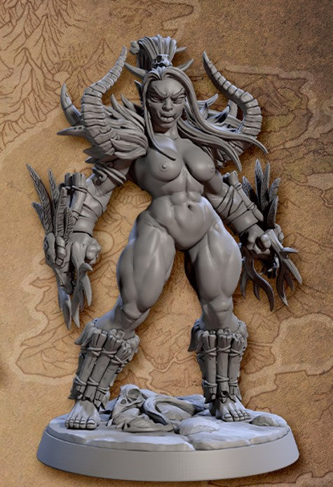 Vesdra the Blackcrag Shaman - Orc Pinup