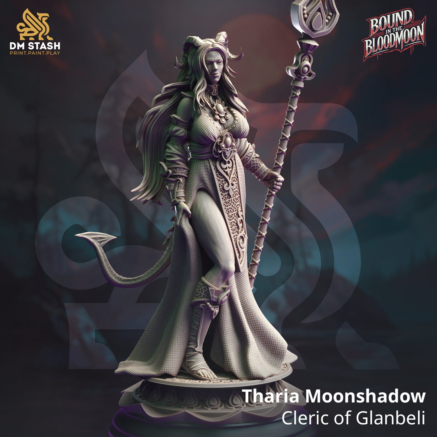 Tiefling Cleric - Tharia Moonshadow