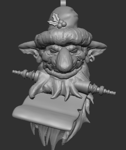 Free STL Goblin Ornament